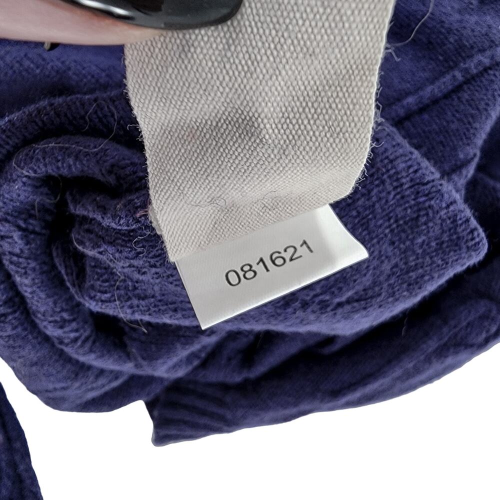 Soft Surroundings Cable Knit Tunic Sweater Medium Size Blue Women’s V Neck - Picture 11 of 11